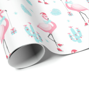 Weihnachts Flamingo Wrapping Paper Geschenkpapier