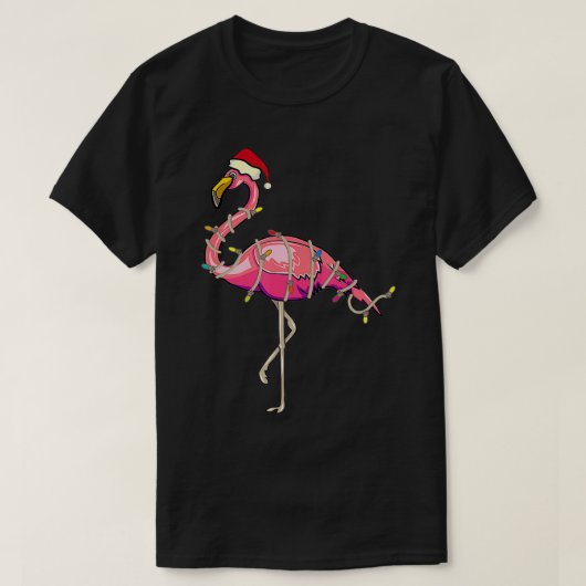 Weihnachts Flamingo Xmas Lights Geschenk Kinder Mä T-Shirt (Design vorne)
