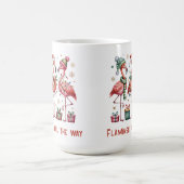 Weihnachts Flamingos Flamingle Kaffeetasse (Mittel)