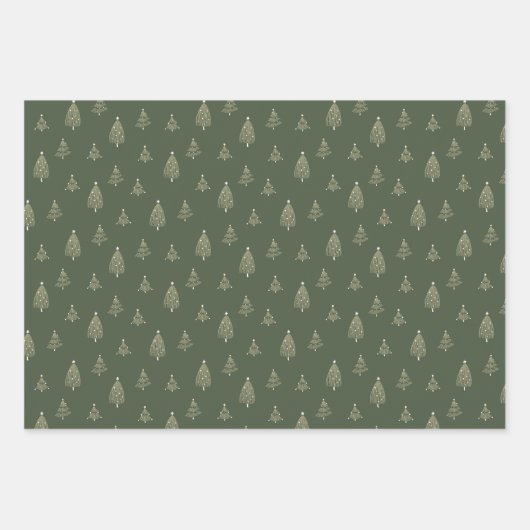 Weihnachts-Flannel-Bundle Geschenkpapier Set (Vorderseite)