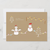 Weihnachts-Flat-Grußkarte Feiertagskarte (Vorderseite)