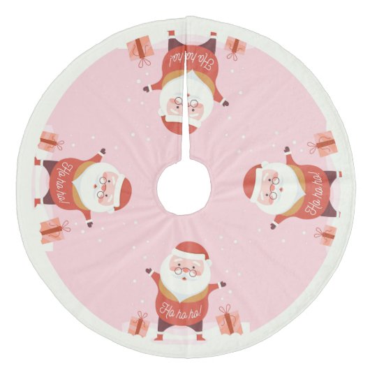 Weihnachts-Fleece-Baumrock Fleece Weihnachtsbaumdecke (Vorderseite)