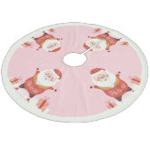 Weihnachts-Fleece-Baumrock Fleece Weihnachtsbaumdecke (Schrägansicht)