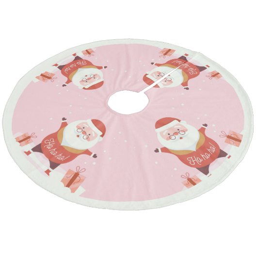 Weihnachts-Fleece-Baumrock Fleece Weihnachtsbaumdecke (Schrägansicht)