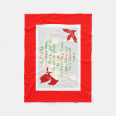 Weihnachts Fleece Blanket/A Child ist Geboren (Vorderseite)