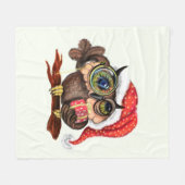 Weihnachts Fleece Blanket Baby Owl mit Geschenken (Vorderseite (Horizontal))