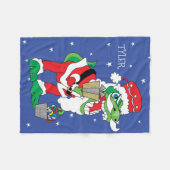 Weihnachts-Fleece Blanket/Kleiner WeihnachtsmannSa Fleecedecke (Vorderseite (Horizontal))