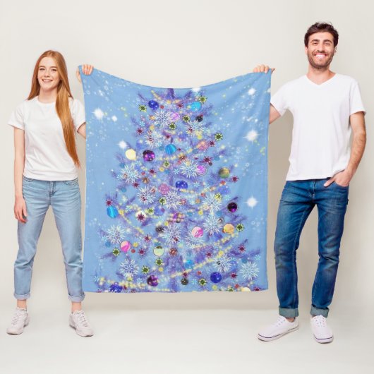 Weihnachts Fleece Blanket Schöner Weihnachtsbaum (Beispiel)