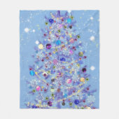 Weihnachts Fleece Blanket Schöner Weihnachtsbaum (Vorderseite)