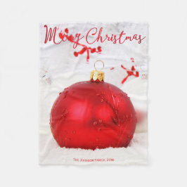 Weihnachts Fleece Blankets Rotes Dekor Foto