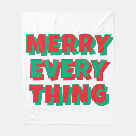 Weihnachts-Fleece-Decke Fleecedecke (Vorderseite)