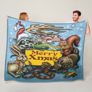 Weihnachts-Fleece-Decke Fleecedecke