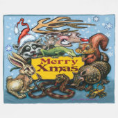 Weihnachts-Fleece-Decke Fleecedecke (Vorderseite (Horizontal))