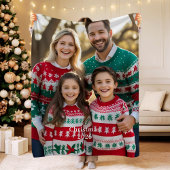 Weihnachts-Fleece-Decken Großeltern-Geschenke Foto Fleecedecke