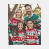 Weihnachts-Fleece-Decken Großeltern-Geschenke Foto Fleecedecke (Vorderseite)