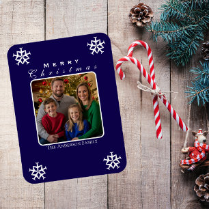 Weihnachts-Flugzeug-Schneeflocke Foto Lustig Benut Magnet