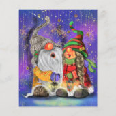 Weihnachts-Flyer Couple Gnomes Gesangsspass Flyer (Hinten)