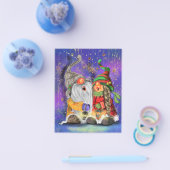 Weihnachts-Flyer Couple Gnomes Gesangsspass Flyer (Einzeln)