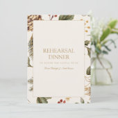 Weihnachts-Foliage-Probe-Dinner Einladung (Stehend Vorderseite)