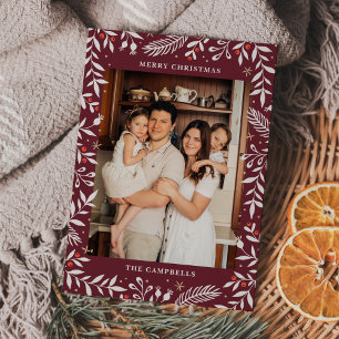 Weihnachts-Folklorekarte Foto Einladung