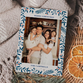 Weihnachts-Folklorekarte Foto Einladung