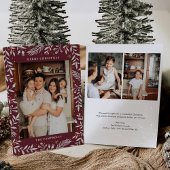 Weihnachts-Folklorekarte Foto Einladung