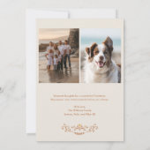 Weihnachts-Folklorekunst-Urlaubskarte Einladung (Rückseite)