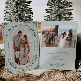 Weihnachts-Folklorekunst-Urlaubskarte Einladung