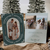 Weihnachts-Folklorekunst-Urlaubskarte Einladung