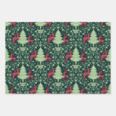 Weihnachts-Folklorekünstlerin, Ornamente, Mistleto Geschenkpapier Set (Vorderseite)