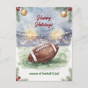 Weihnachts-Football-Grußkarten Feiertagspostkarte