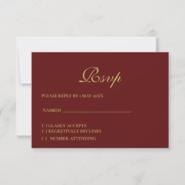 Weihnachts-Formal-RSVP-Karte RSVP Karte