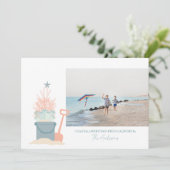 Weihnachts-Foto an der Küste (Stehend Vorderseite)