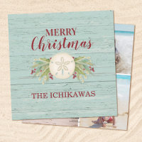 Weihnachts-Foto an der Küste