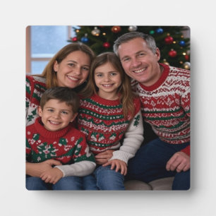 Weihnachts-Foto anpassen Fotoplatte