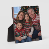 Weihnachts-Foto anpassen Fotoplatte (Vorderseite)