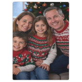 Weihnachts-Foto anpassen Klemmbrett (Rückseite)