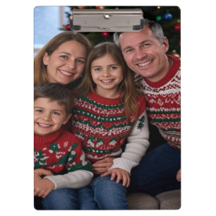 Weihnachts-Foto anpassen Klemmbrett