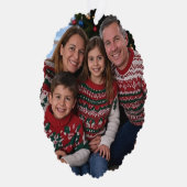 Weihnachts-Foto anpassen Ornament Karte (Rechts)