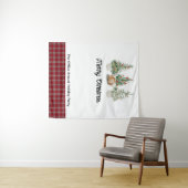 Weihnachts-Foto Background Foto Stand personalisie Wandteppich (Beispiel (Horizontal))