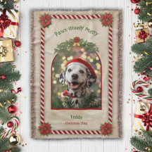Weihnachts-Foto-Christmas-Hund-Gewebe-Decke
