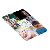 Weihnachts Foto Collage Freude Familienfotos Magnet (Rechte Seite)