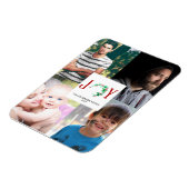 Weihnachts Foto Collage Freude Familienfotos Magnet (Linke Seite)
