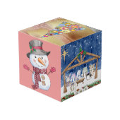 Weihnachts-Foto Cube Würfel (Rückseite Schrägansicht)