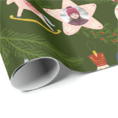 Weihnachts-Foto Custom Gift Wrapping Paper Geschenkpapier (Rolleneckpunkt)
