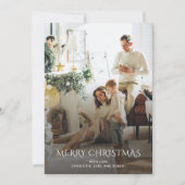 Weihnachts-Foto Elegant Feiertagskarte (Vorderseite)