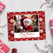 Weihnachts-Foto Elegant Feiertagspostkarte