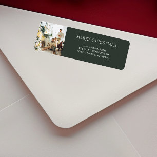 Weihnachts-Foto Elegante Rücksendeadresse