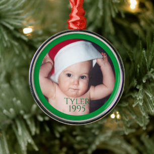 Weihnachts-Foto-Erinnerungen für Kinder Ornament Aus Metall