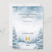 Weihnachts-Foto Feiertagskarte (Rückseite)